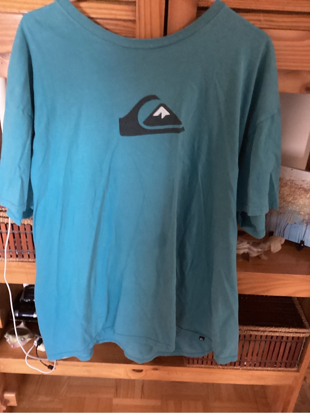 Quiksilver Teal Surf Logo Short-Sleeve Tee - Men